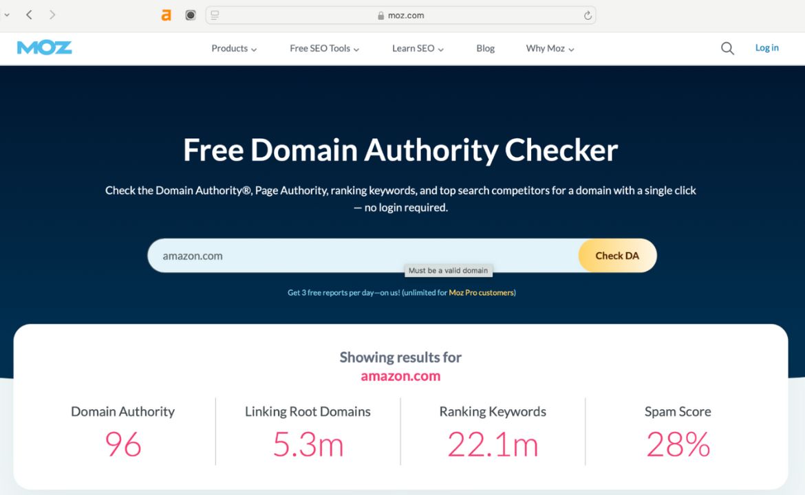 Domain Authority Checker Moz: SEO Tool Explained