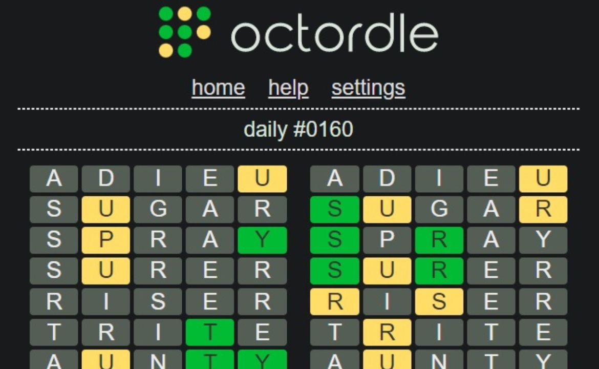 Octordle Sequence Hints and Winning Strategies